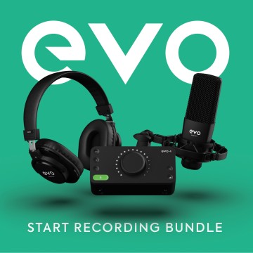 Audient EVO Start Recording Bundle - 2x2 USB/iOS Recording System
