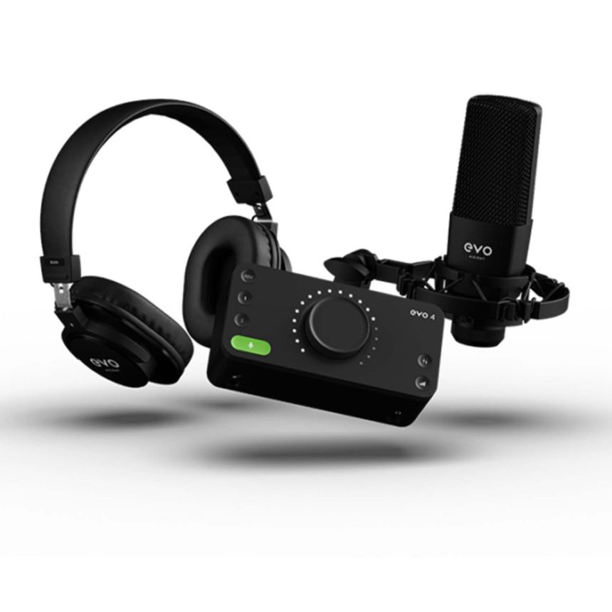 Audient EVO Start Recording Bundle - 2x2 USB/iOS Recording System