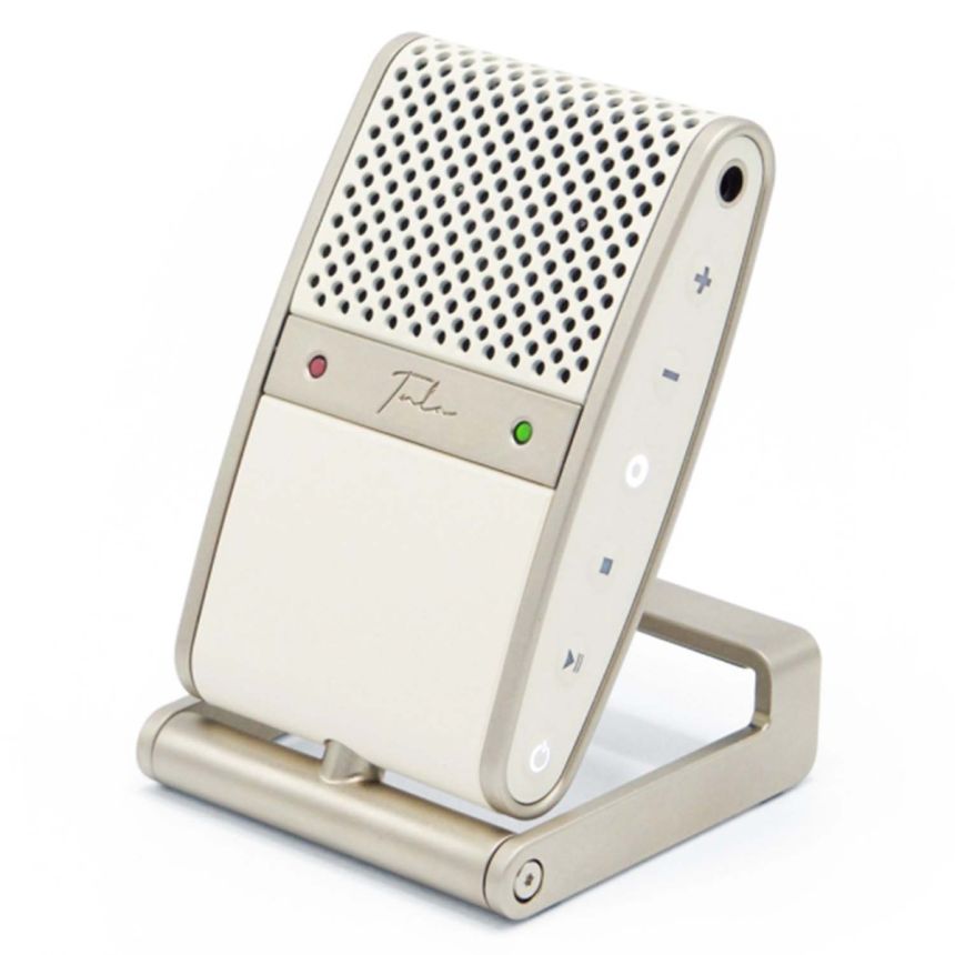 Tula Portable USB-C Microphone with Built-in Recorder - Cream