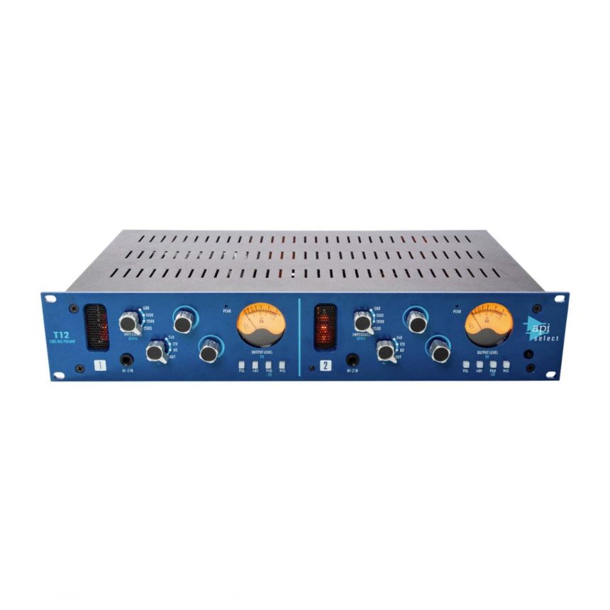 API Select T12 2-channel Tube Microphone Preamp