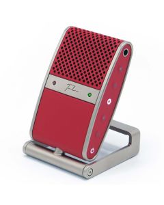 Tula Portable USB-C Microphone with Built-in Recorder - Red